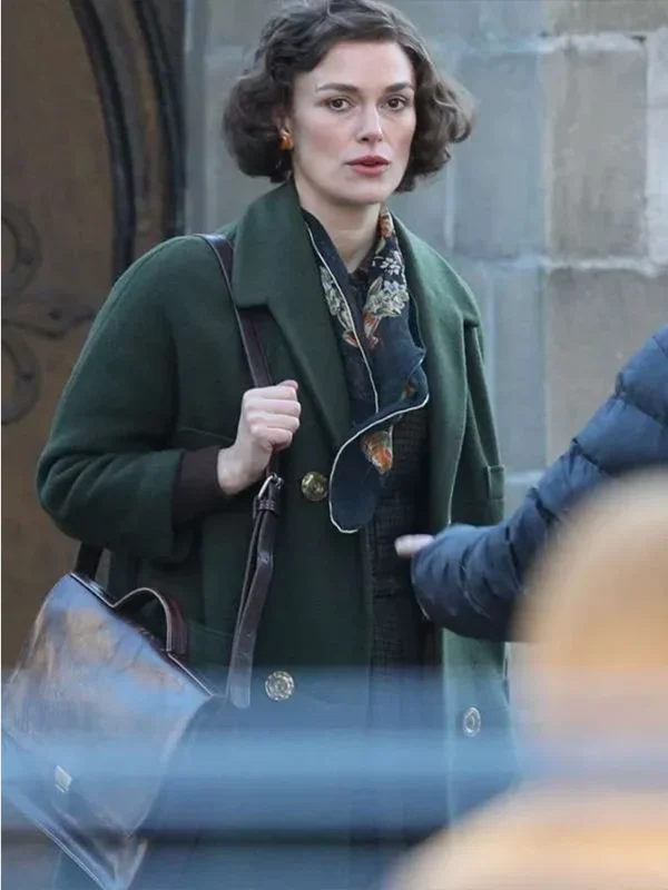 Boston Strangler 2023 Keira Knightley Green Coat