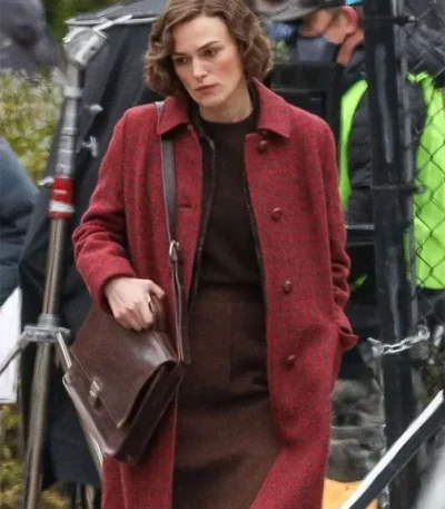 Boston Strangler 2023 Keira Knightley Red Coat