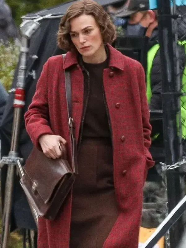 Boston Strangler 2023 Keira Knightley Red Coat