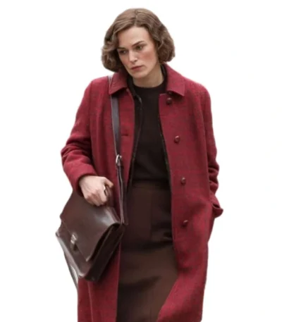 Boston Strangler 2023 Keira Knightley Red Coat