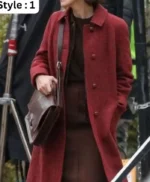 Boston Strangler 2023 Keira Knightley Red Coat