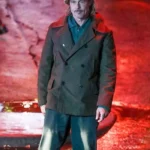 Brad Pitt Bullet Train Double Breasted Brown Cotton Peacoat