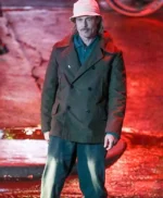 Brad Pitt Bullet Train Double Breasted Brown Cotton Peacoat