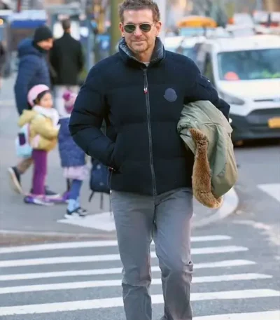 Bradley Cooper New York City 2023 Blue Jacket