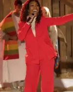 Brandy Norwood Best Christmas Ever 2023 Pink Suit
