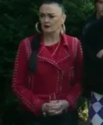 Brassic Joanna Higson Red Suede Jacket