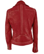 Brassic Joanna Higson Red Suede Jacket