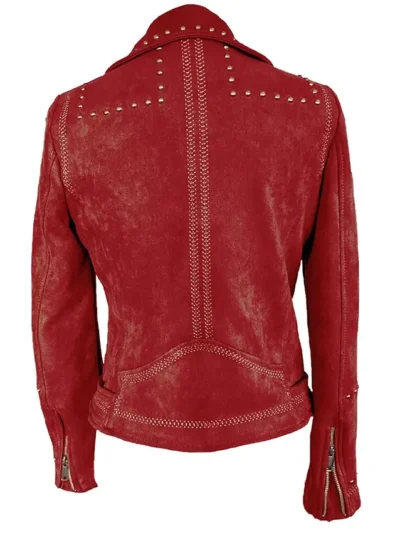 Brassic Joanna Higson Red Suede Jacket