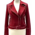 Brassic Joanna Higson Red Suede Jacket
