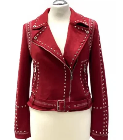 Brassic Joanna Higson Red Suede Jacket