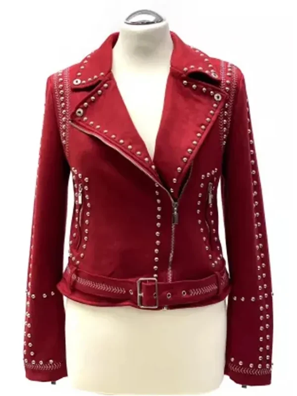 Brassic Joanna Higson Red Suede Jacket