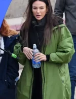 Brassic S05 Michelle Keegan Green Long Coat