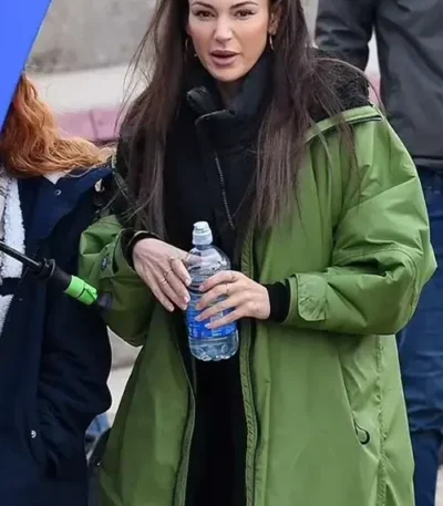 Brassic S05 Michelle Keegan Green Long Coat