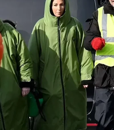 Brassic S05 Michelle Keegan Green Long Coat