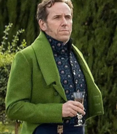 Bridgerton Lord Featherington Green Suiting Casual Tailcoat