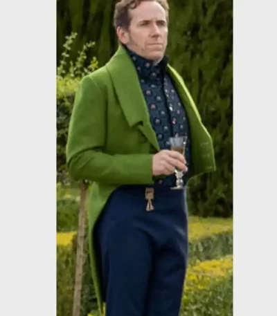 Bridgerton Lord Featherington Green Suiting Casual Tailcoat