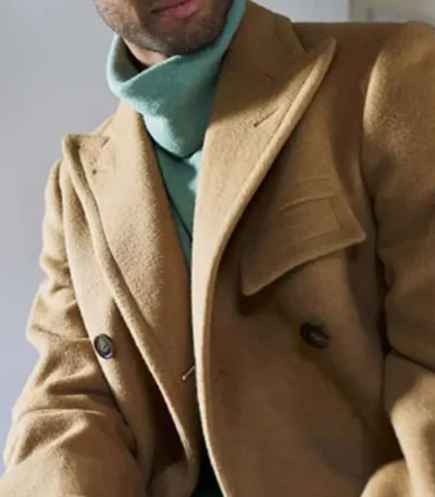 Bridgerton S02 Simon Basset Mens Long Wool Trench Coat