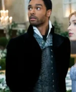Bridgerton Simon Basset Velvet Black Long Tailcoat