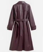 Bridgerton Sophie Baek Leather Coat