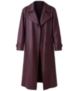 Bridgerton Sophie Baek Leather Coat