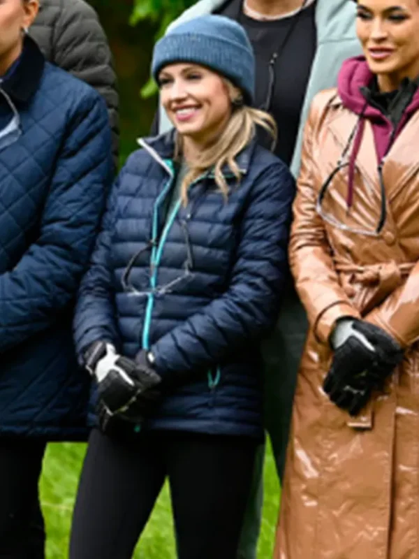 Britney Haynes The Traitors US Blue Puffer Jacket