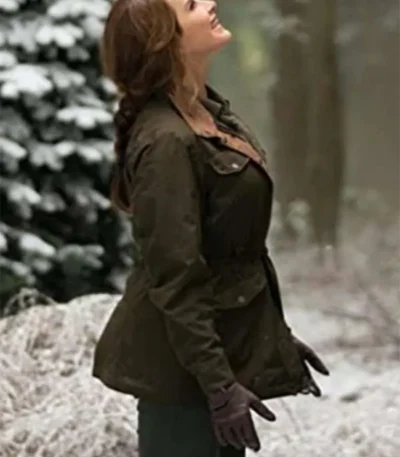 Brooke Shields A Castle For Christmas Green Jacket