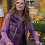 Brooke Shields A Castle For Christmas Purple Vest