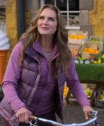 Brooke Shields A Castle For Christmas Purple Vest