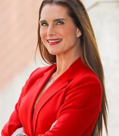 Brooke Shields A Castle For Christmas Red Blazer