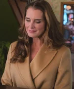 Brooke Shields A Castle for Christmas Long Trench Coat