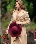 Brooke Shields A Castle for Christmas Long Trench Coat