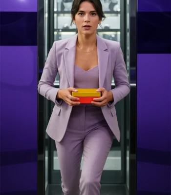 Bruna Marquezine Blue Beetle Purple Blazer