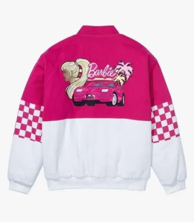 Barbie Racer Satin Varsity Jacket