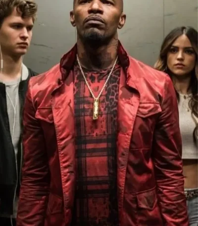 Baby Driver Jamie Foxx Red Jacket