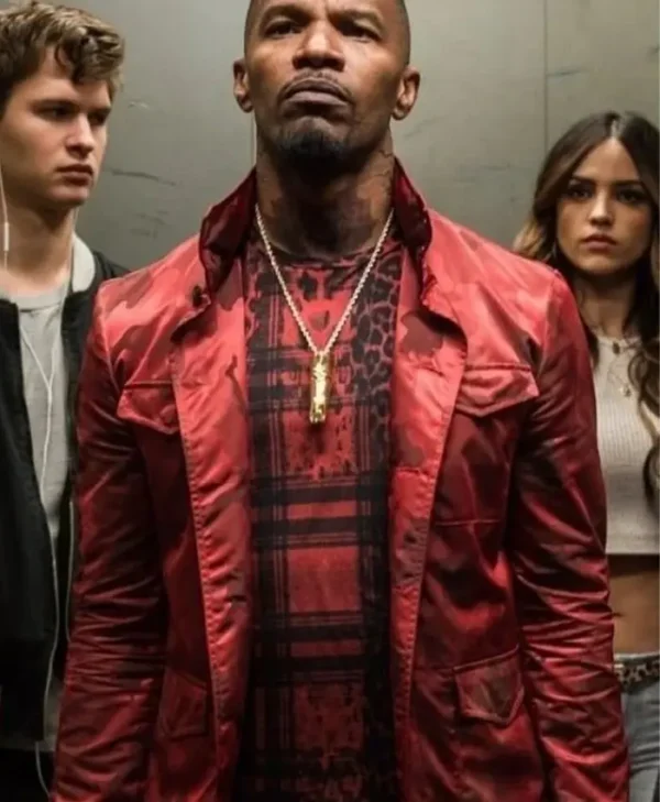 Baby Driver Jamie Foxx Red Jacket