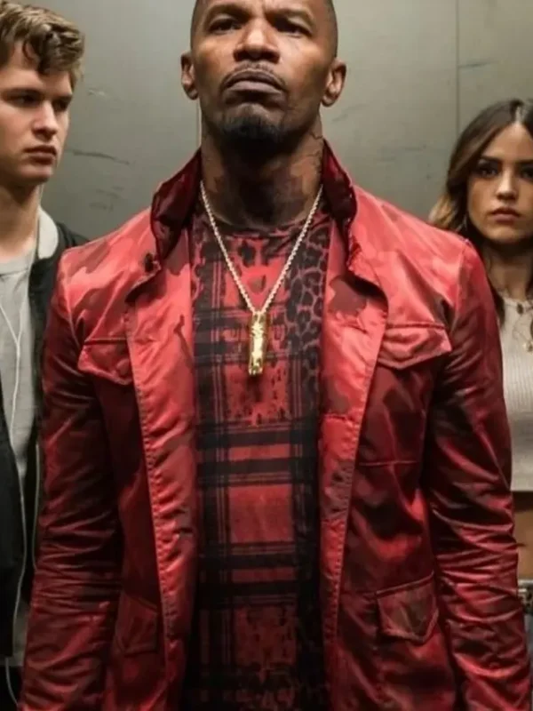 Baby Driver Jamie Foxx Red Jacket