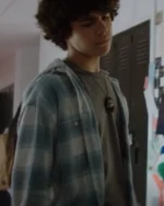 Chucky Jake Wheeler Blue Plaid Hooded Shirt