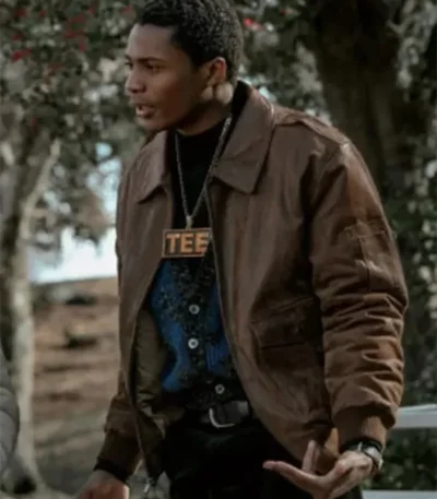 Da’Vinchi BMF Bomber Leather Jacket