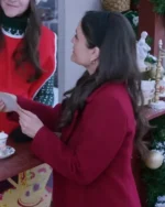 Danica McKellar A Cinderella Christmas Ball Wool Long Coat