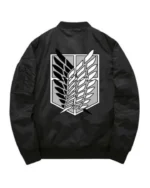 Men and Women Attack On Titan Survey Corps Black Jacket