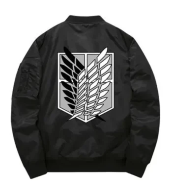 Men and Women Attack On Titan Survey Corps Black Jacket