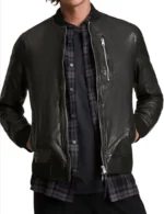 Peyton Meyer Days of Our Lives Leather Bomber Jacket