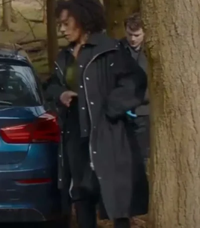 Rosalind Eleazar Missing You Black Coat