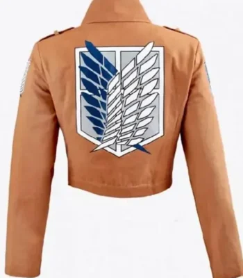 Survey Corps Attack On Titan Beige Cropped Jacket