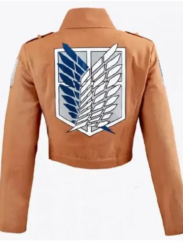 Survey Corps Attack On Titan Beige Cropped Jacket