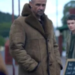 Thaddeus Bay Of Fires S01 Brown Suede Shearling Jacket