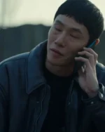 Um Tae-Seong The Trunk S01 Black Leather Jacket