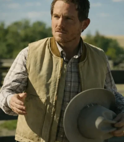 The Madison Cade Harris Beige Vest