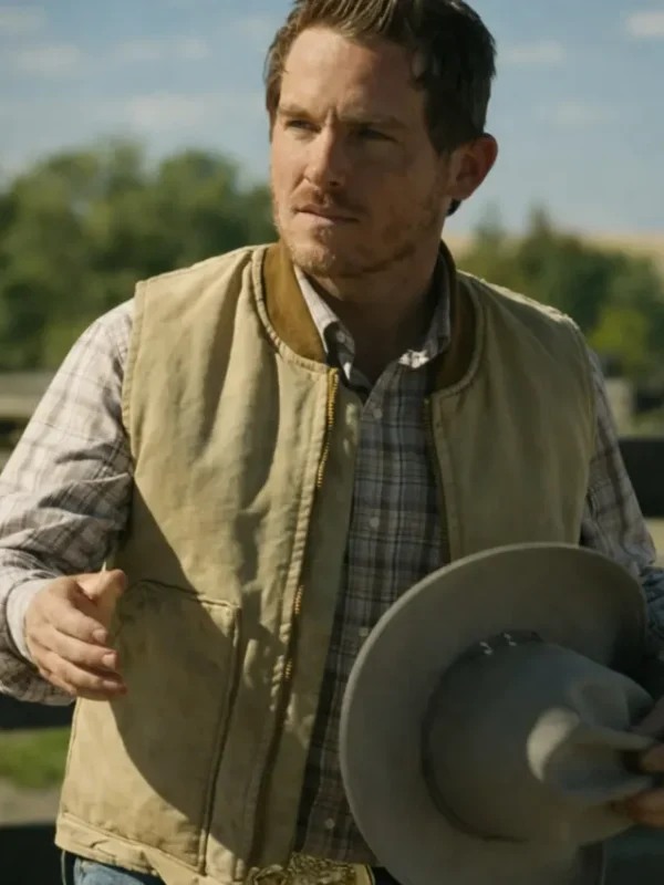 The Madison Cade Harris Beige Vest