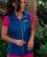 Camila Banus Days Of Our Lives Blue Puffer Vest